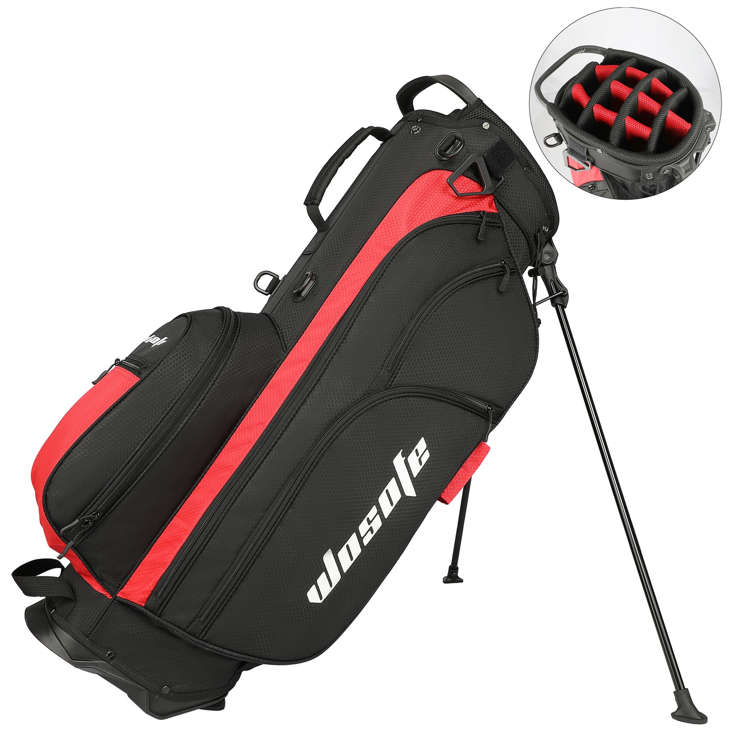 Wosofe Golf Stand Bag with 7 Pockets 14-Way Top for Golfer