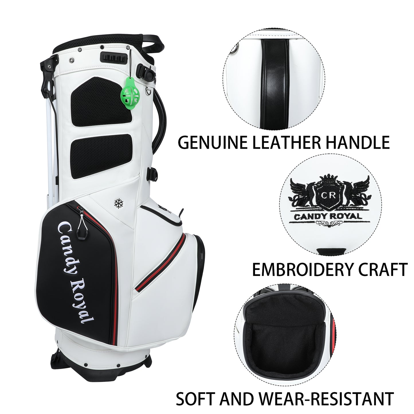 Wosofe New On-line Golf Stand Bag Unisex Style Large Capacity Suitable for Adults