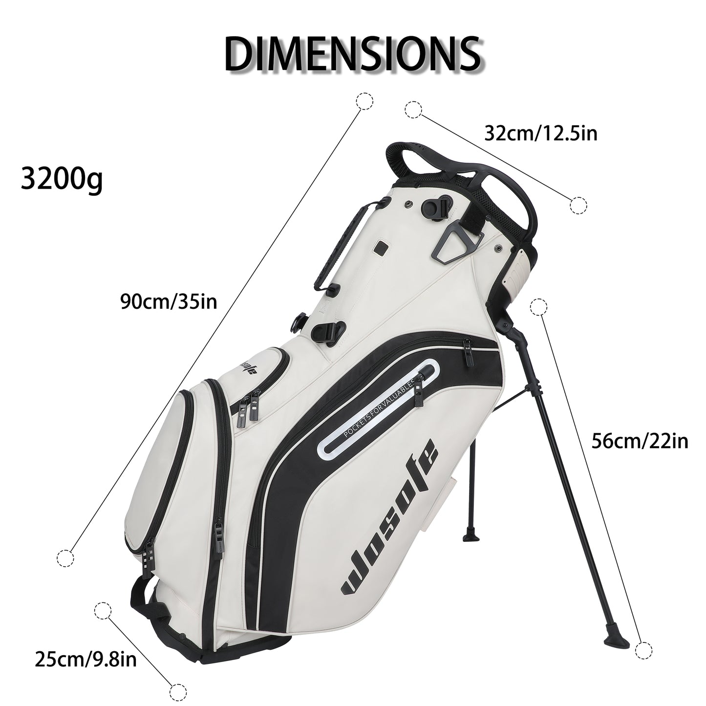 Wosofe Golf Stand Bag for Every Golfer Elevate Your Game(Pending. Please contact us)