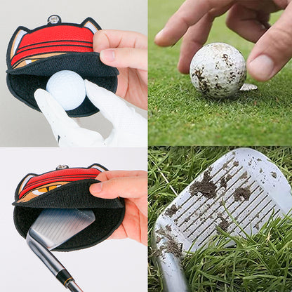 M06 New Golf Towel Cartoon Pattern Club Wiper Towel Golf Accessories