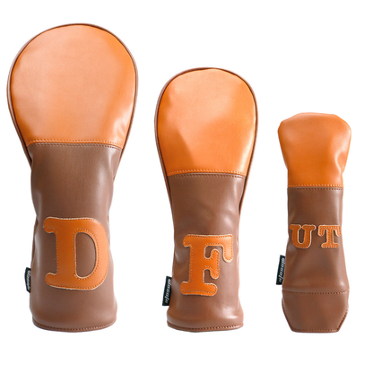 Premium Brown Golf Wood Headcover