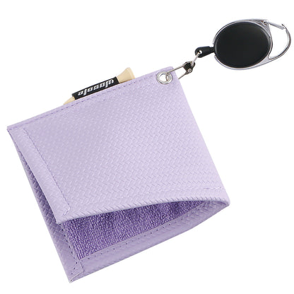 M09 Purple Golf Club Wipes Easy Pull Closure High Grade PU Leather