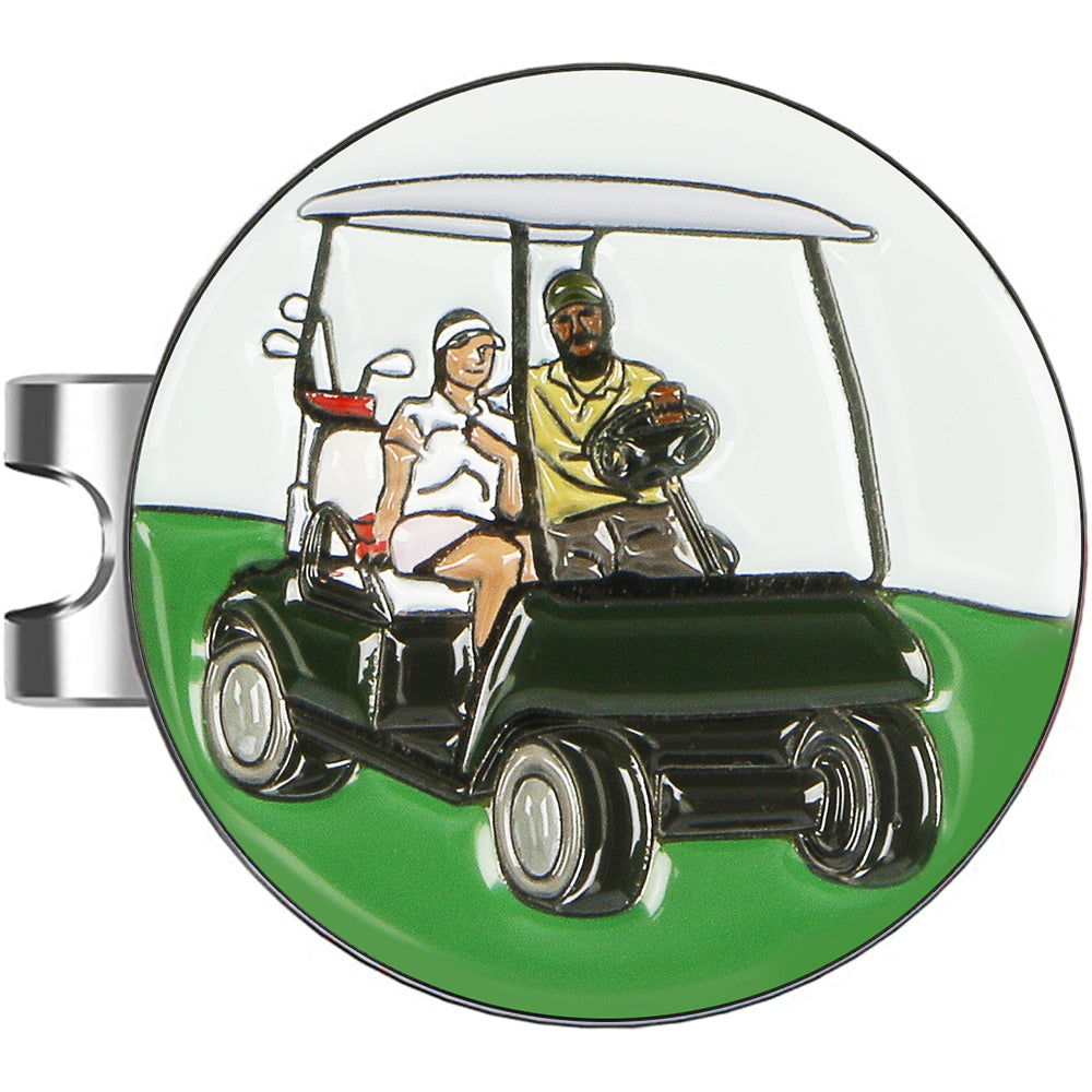 Golf Ball Marker with a Standard Magnetic Hat Clip