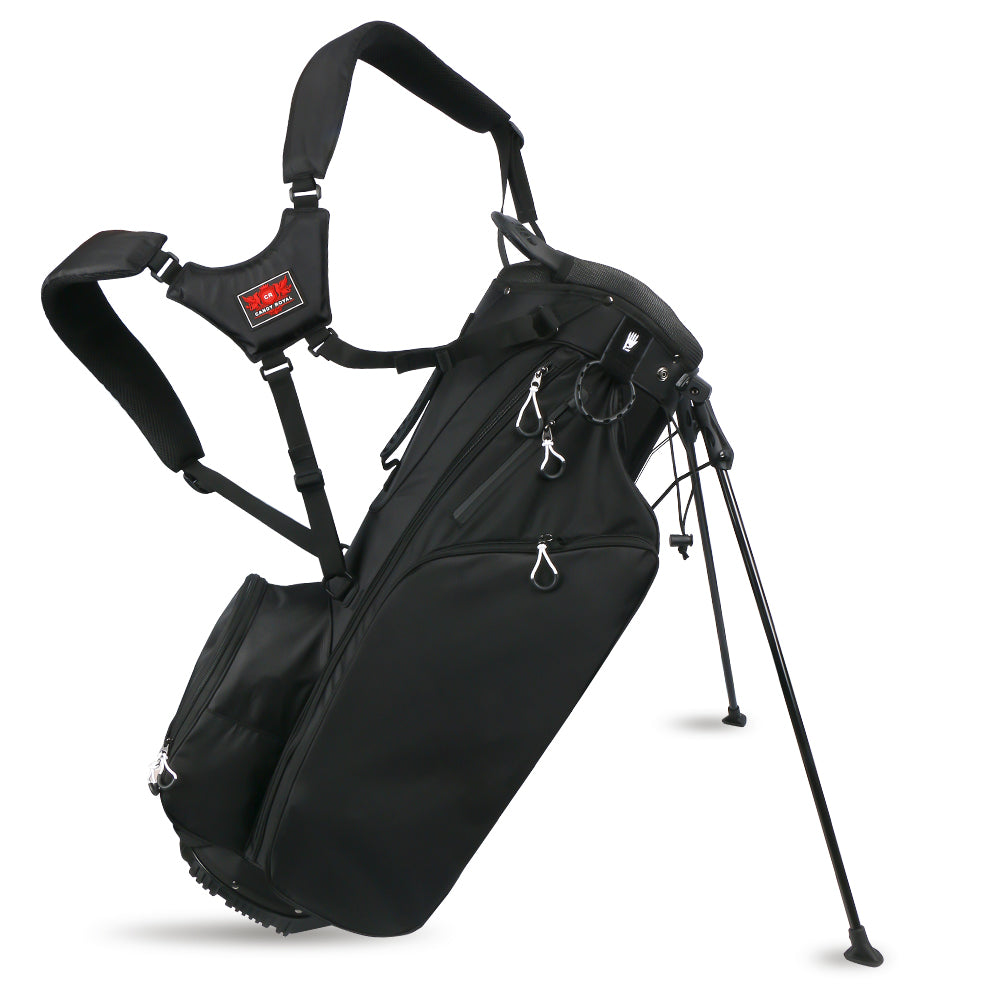 Simple Portable 4 Colors Waterproof Double Strap Black Nylon Golf Stand Bag