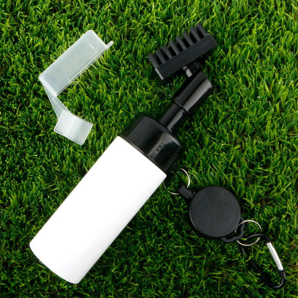 Golf Club Cleaning Brush Golf Brush with Spray Bottle Holds 5 oz Water Golf Club Cleaning Kit with Cover and Retractable Clip