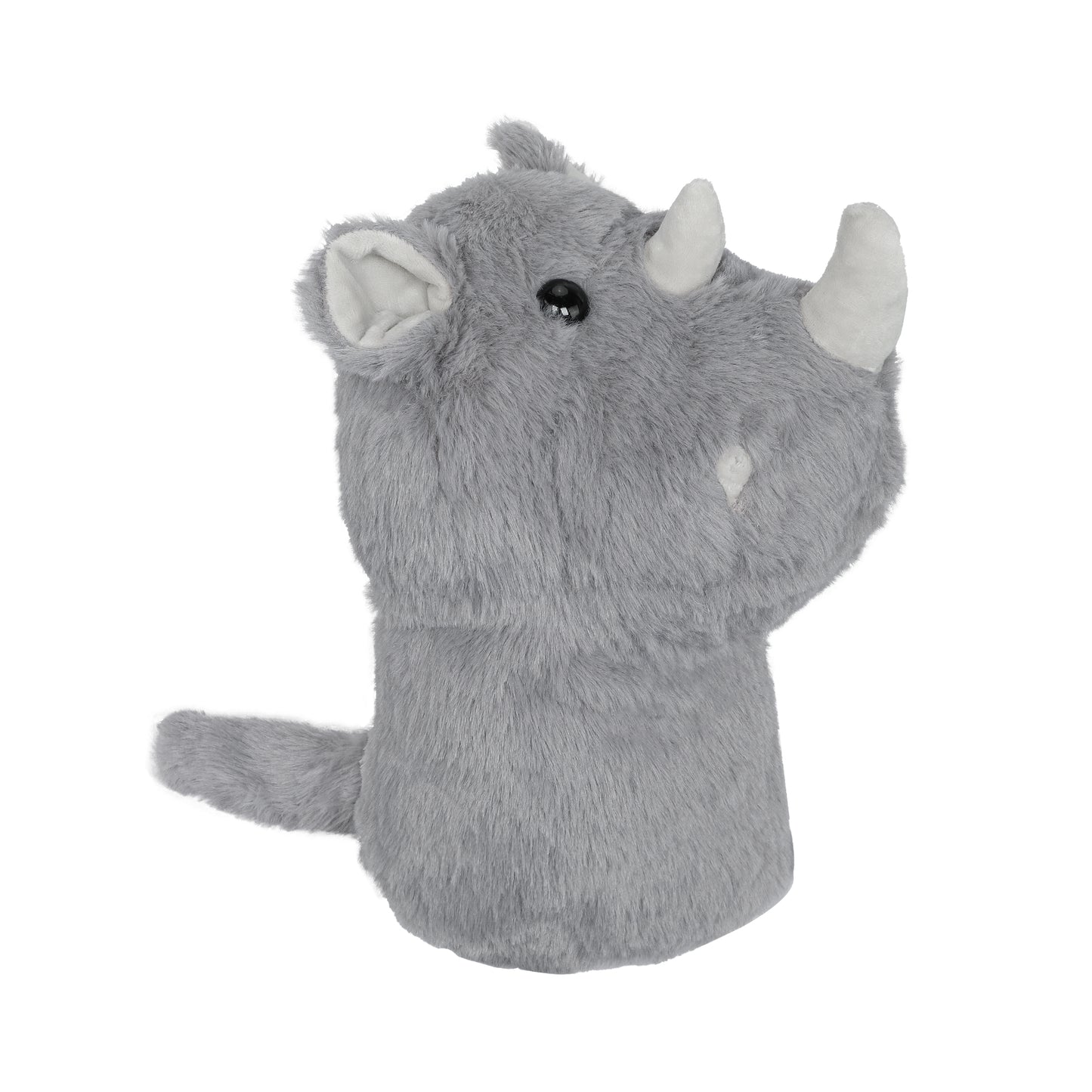 Quirky Gray Rhino Driver Headcover for Golf Enthusiasts