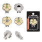 Golf Ball Markers And Novelty Hat Clip Set Flower Glove Hat Shape Clip