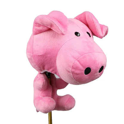 Sweet Pink Pig Plush Golf Cover Perfect for Girl Golfers