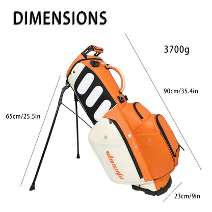 Wosofe Golf Stand Bag Lightweight Waterproof PU Fabric, Customizable for Men (Pending. Please contact us)