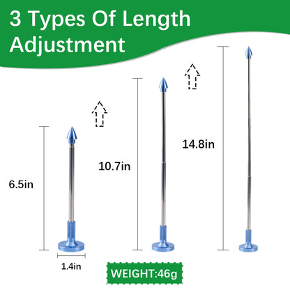 Golf Swing Training Aid 3 Section Retractable Golf Alignment Rods Golf Alignment Rods Golf Club Lie Angle Tool Aluminous