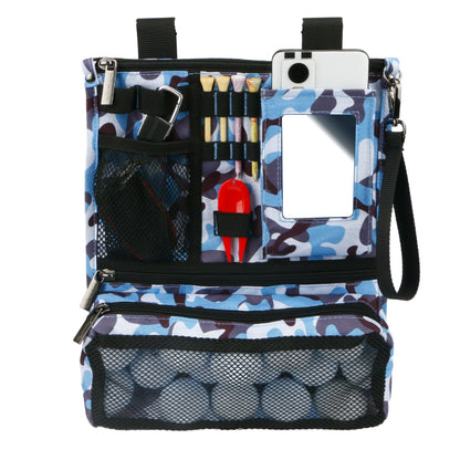 Golf Bag Accessories Bag Multifunctional Tool Organizer Bag Camouflage Blue Portable And Durable