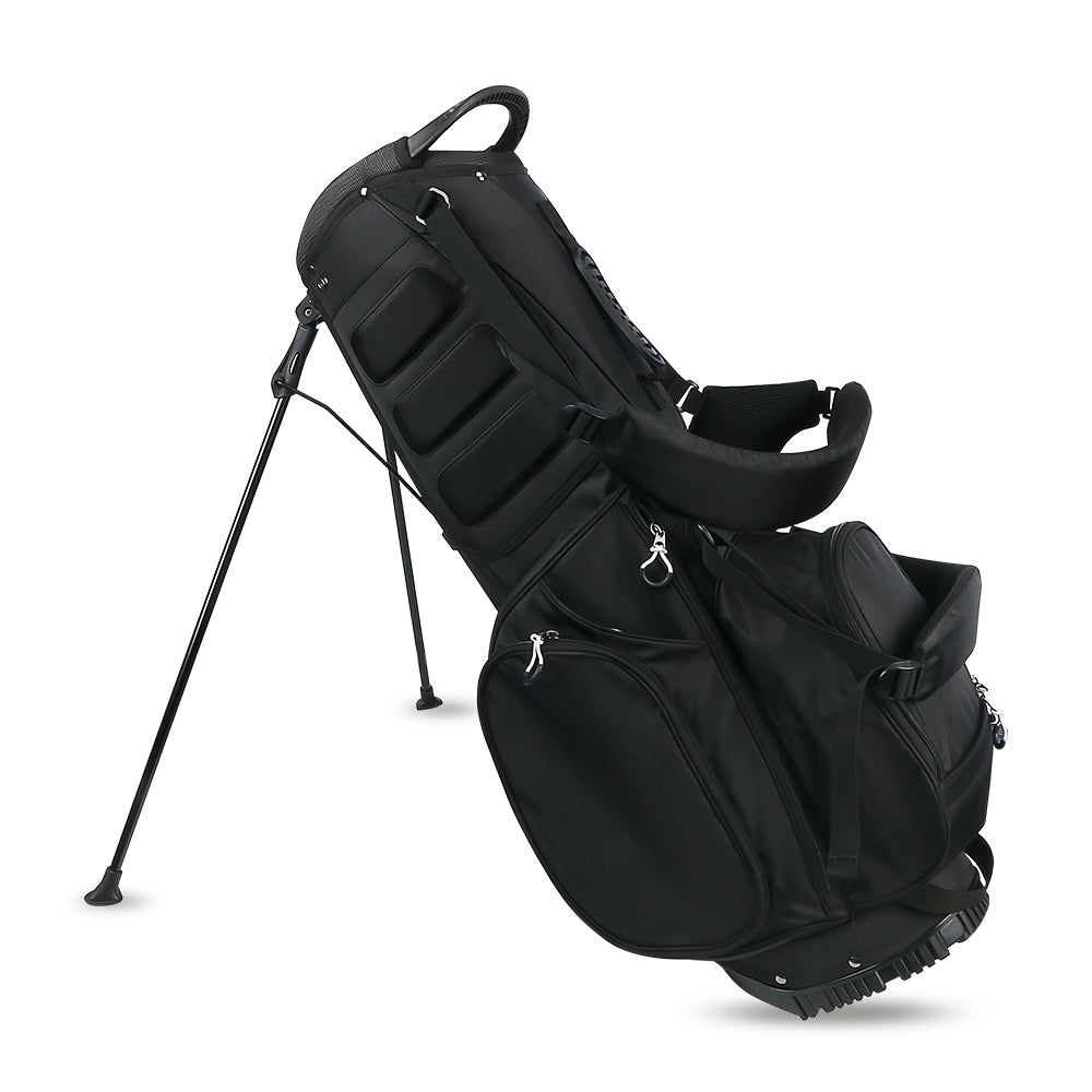 Simple Portable 4 Colors Waterproof Double Strap Black Nylon Golf Stand Bag