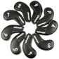 New Golf Irons Protective Cover Black Extended Woven Texture