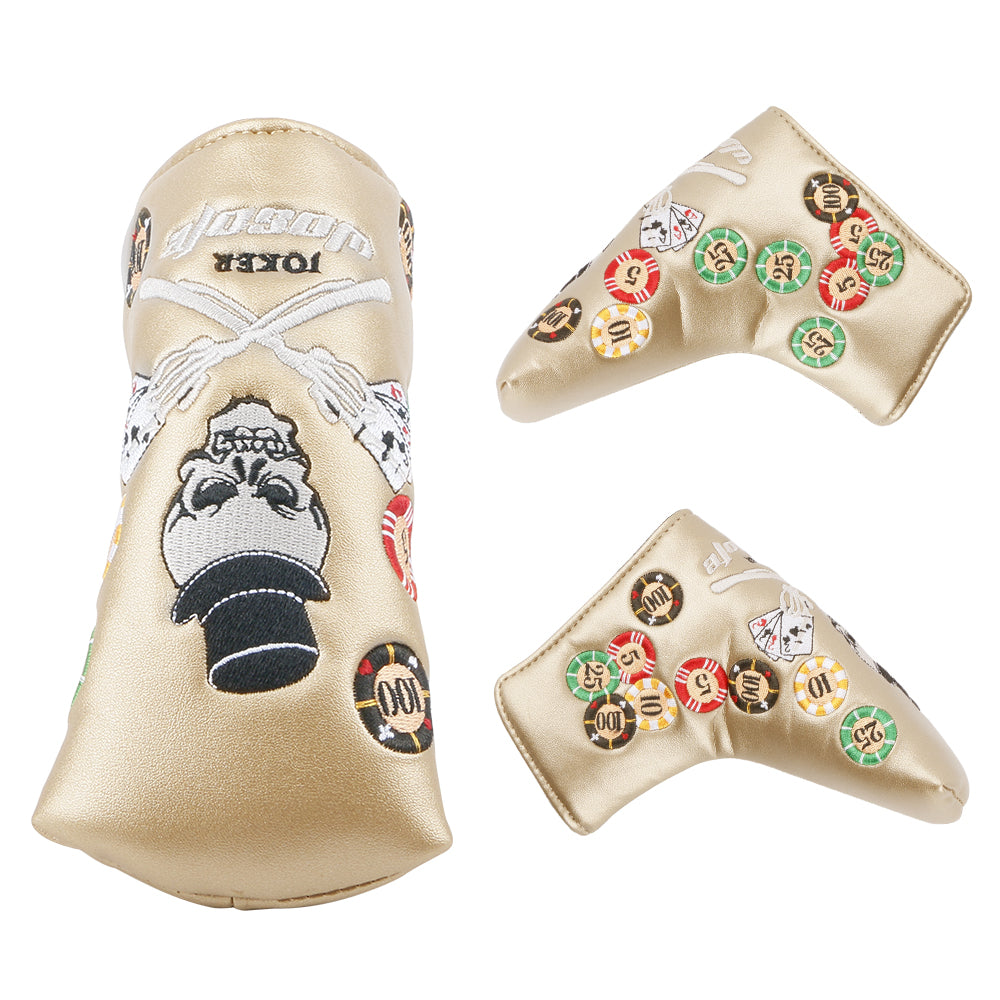 Vintage Skull Artwork Blade Putter Cover