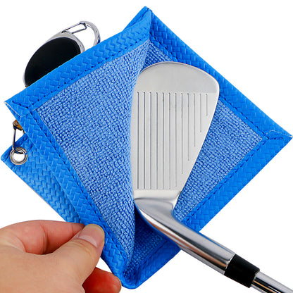 M08 Blue Golf Club Wipes Easy Pull Closure High Grade PU Leather