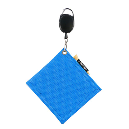 M08 Blue Golf Club Wipes Easy Pull Closure High Grade PU Leather