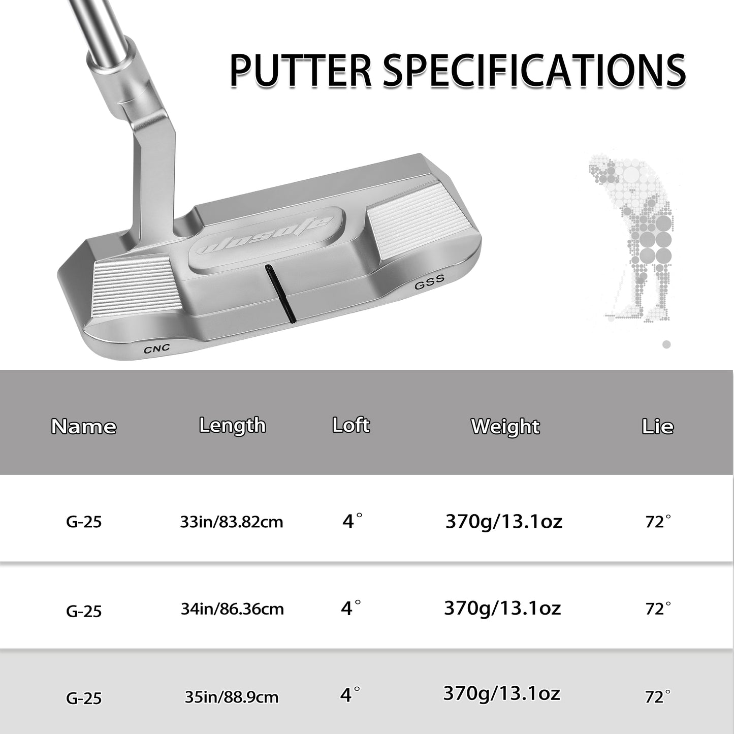 G-25 High Performance Golf Putter