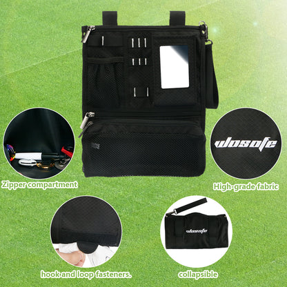 Golf Storage Bag Multi-Functional Tool Storage Bag Portable Accessory Makeup Bag Commercial Black