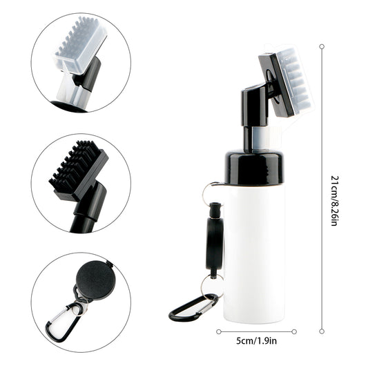 Golf Club Cleaning Brush Golf Brush with Spray Bottle Holds 5 oz Water Golf Club Cleaning Kit with Cover and Retractable Clip