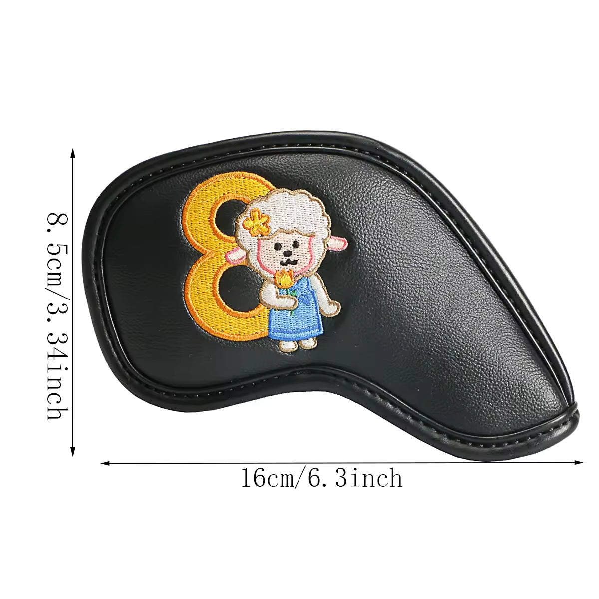 New Golf Iron Covers Cartoon Pattern Double-Sided Digital Embroidery