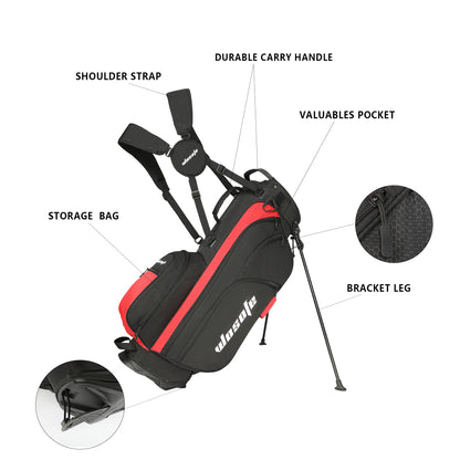 Wosofe Golf Stand Bag with 7 Pockets 14-Way Top for Golfer