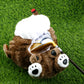 Golf Clubs Headcover Cute Animal Soft Push Golf Head Cover For Driver Club