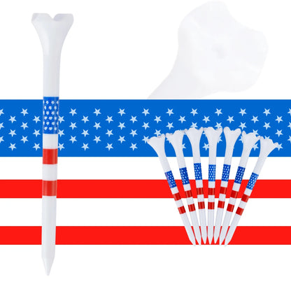 Golf Tees 100pcs/lot Stars And Stripes 3-1/4" 83mm Pride Performance