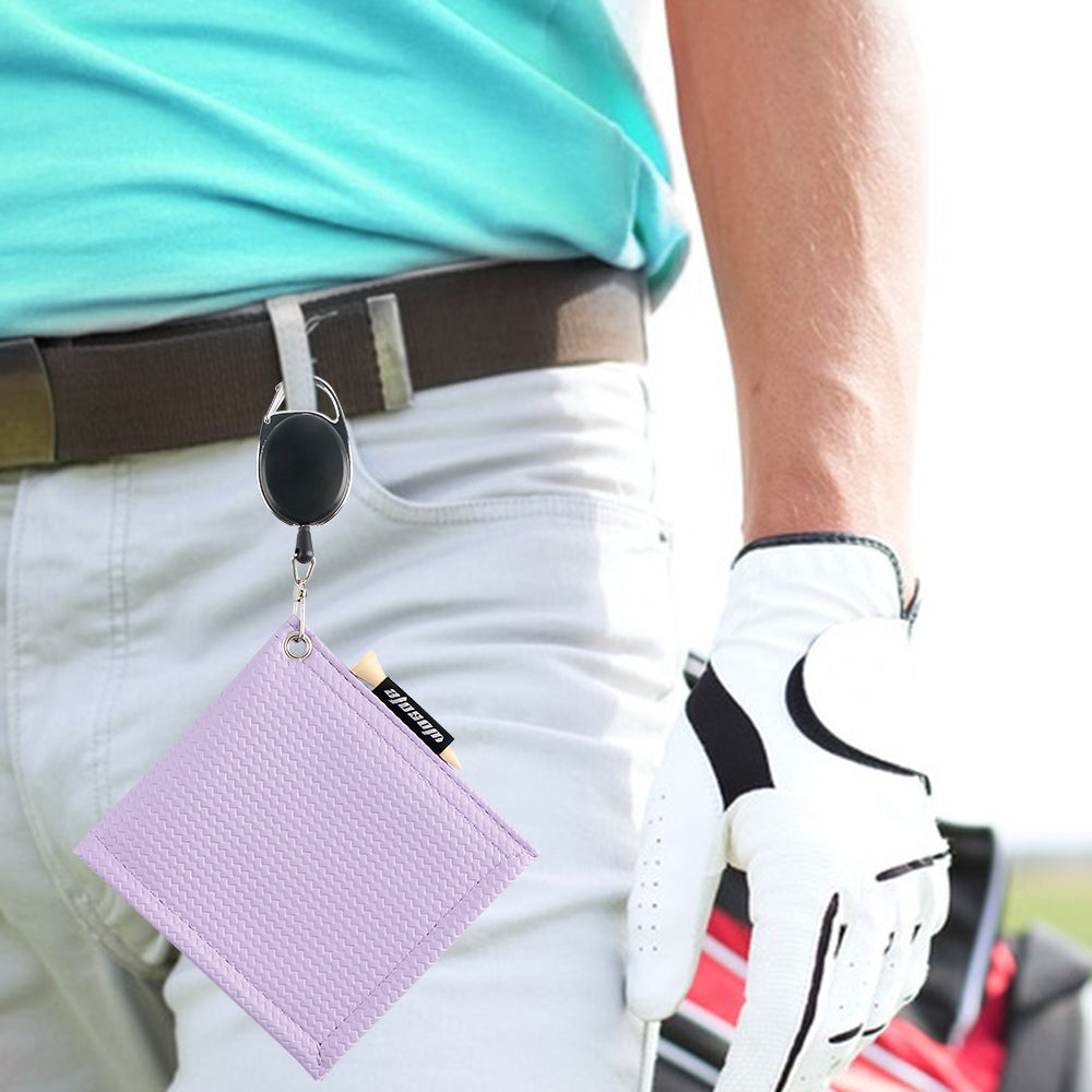 M09 Purple Golf Club Wipes Easy Pull Closure High Grade PU Leather