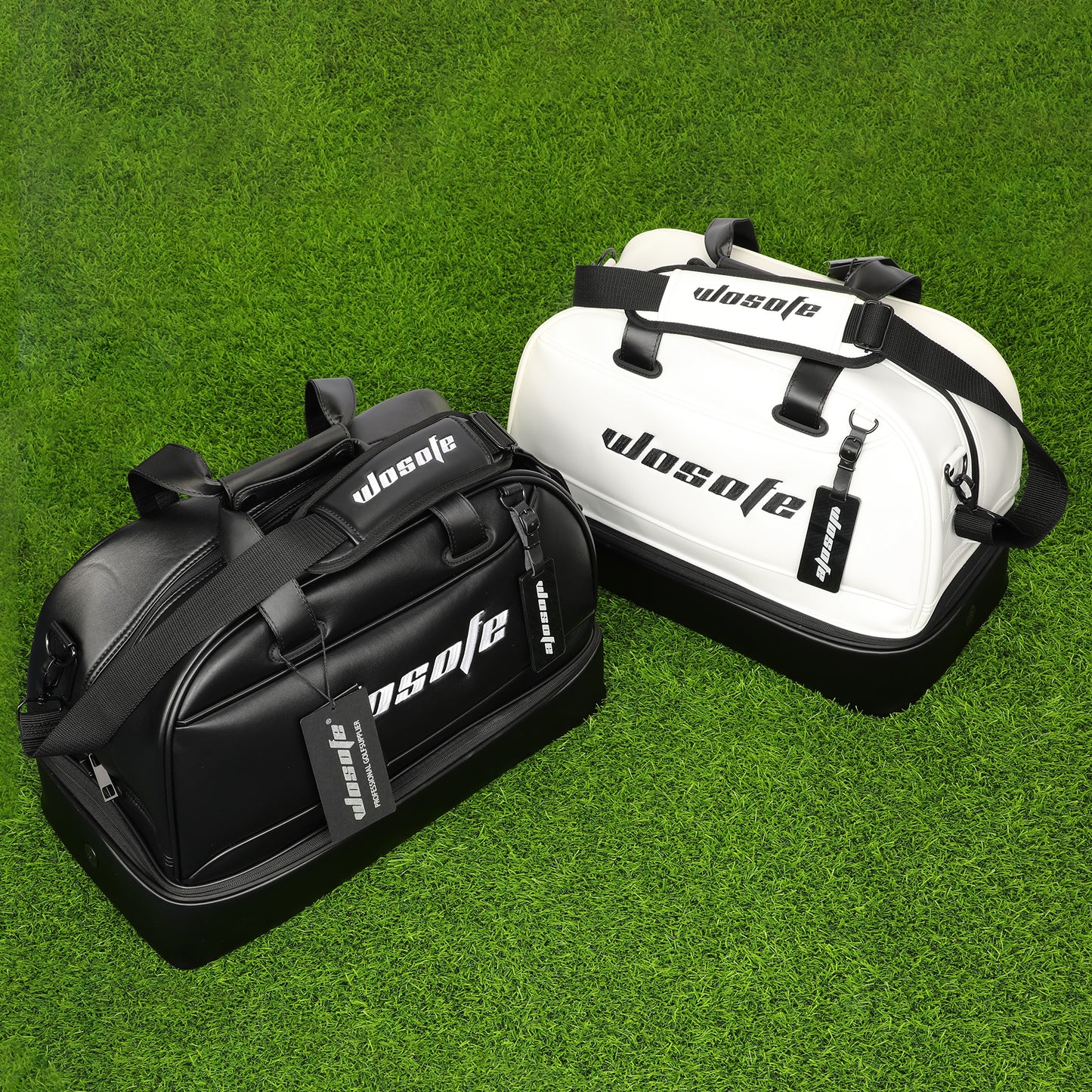 New Golf Clothing Bag Double Layer PU Waterproof Outdoor Travel Bag