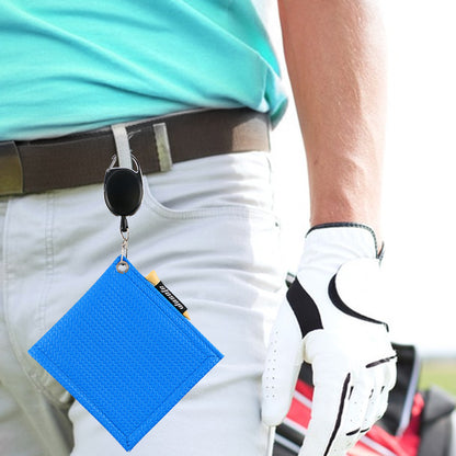 M08 Blue Golf Club Wipes Easy Pull Closure High Grade PU Leather