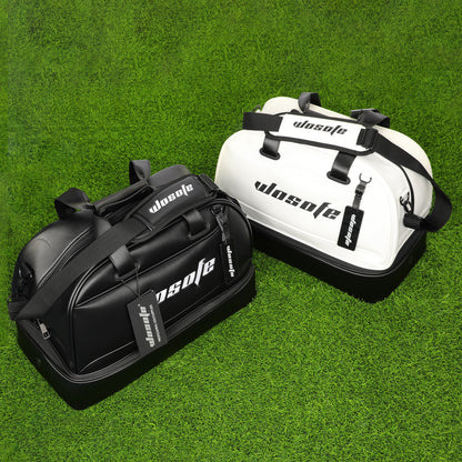 High Quality PU Leather Portable Golf  Clothing Bag With Separate Shoes Store Golf Bag