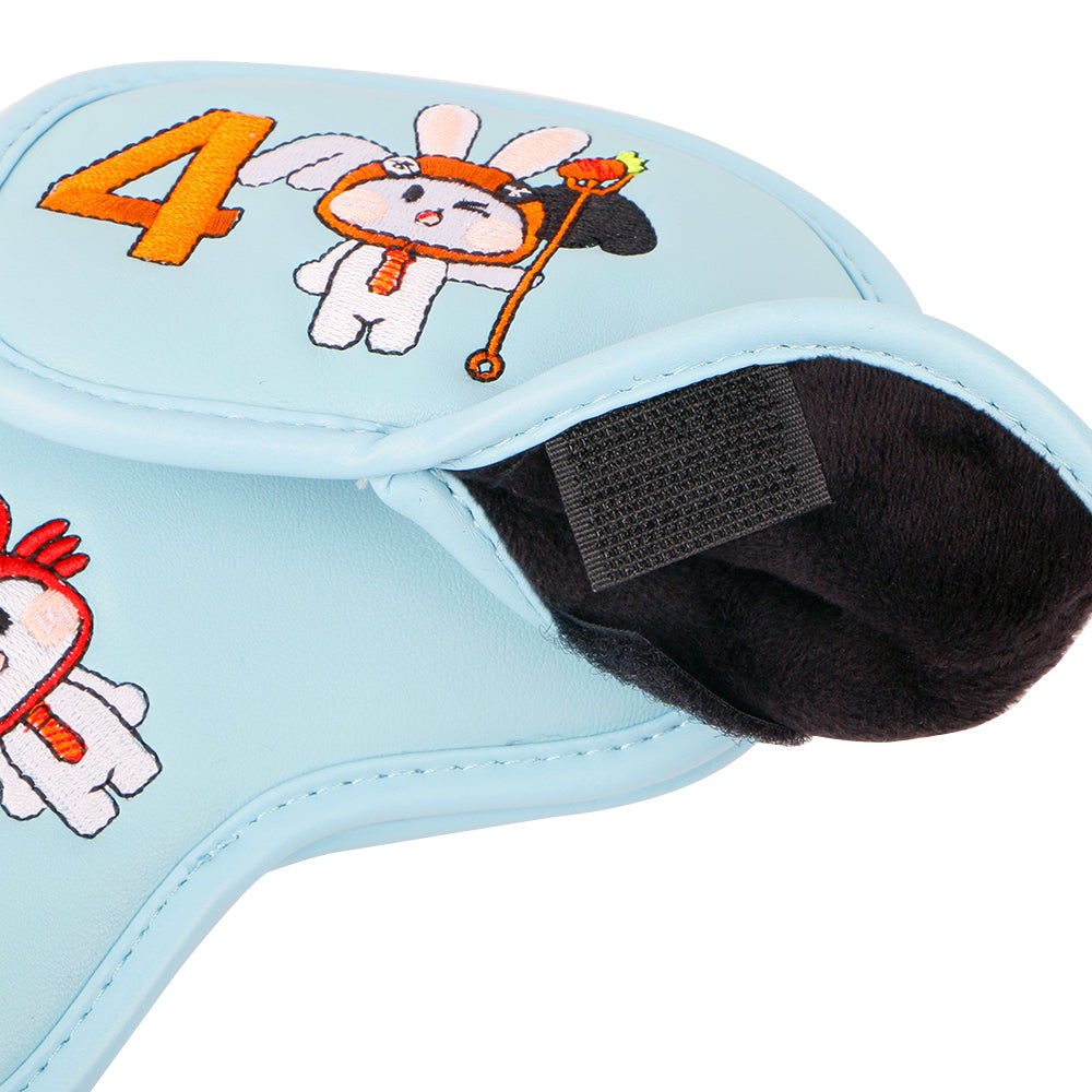 Golf Iron Club Headcover Cartoon Rabbit Pattern Iron Head/Wedge Cover