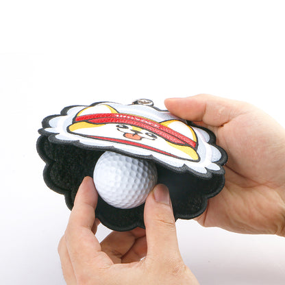 M06 New Golf Towel Cartoon Pattern Club Wiper Towel Golf Accessories