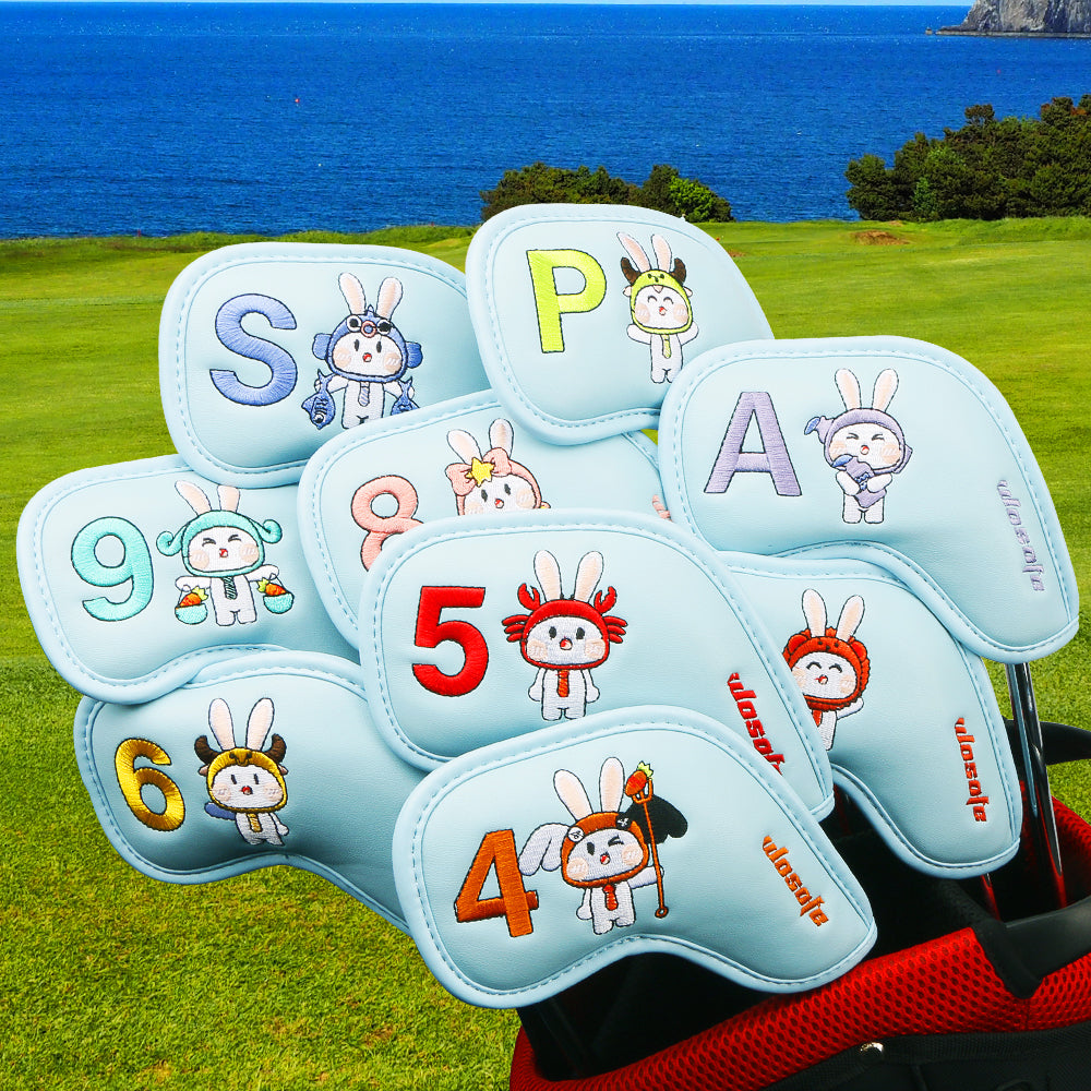 Golf Iron Club Headcover Cartoon Rabbit Pattern Iron Head/Wedge Cover