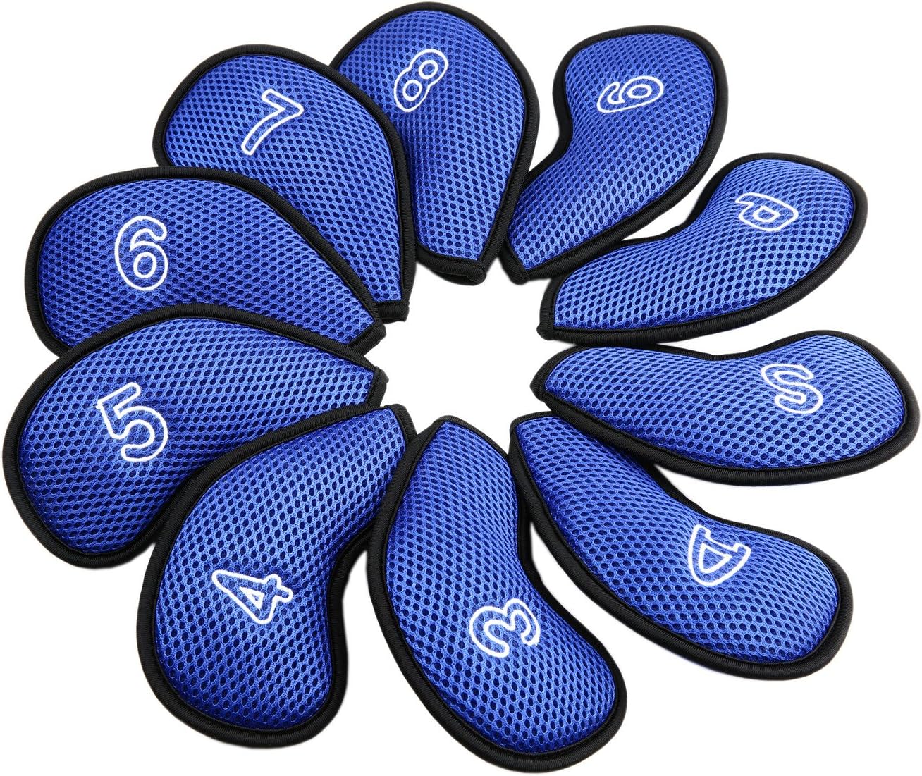 Golf Iron Covers Set Golf Club Head Cover 10Pcs/Pack Fit Most Irons