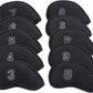 Golf Iron Covers Set Golf Club Head Cover 10Pcs/Pack Fit Most Irons