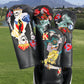 Golf Wood Club Cover Black Skull embroidery 4PCS/Set