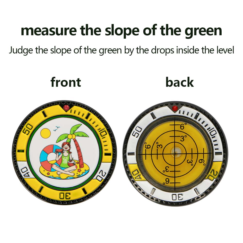 Golf Green Reader Ball Marker for Putting Green with High Precision Horizontal Bubble