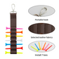 Chocolate Color Golf Ball Spike Holder Portable Attaches To Bag 7PCS