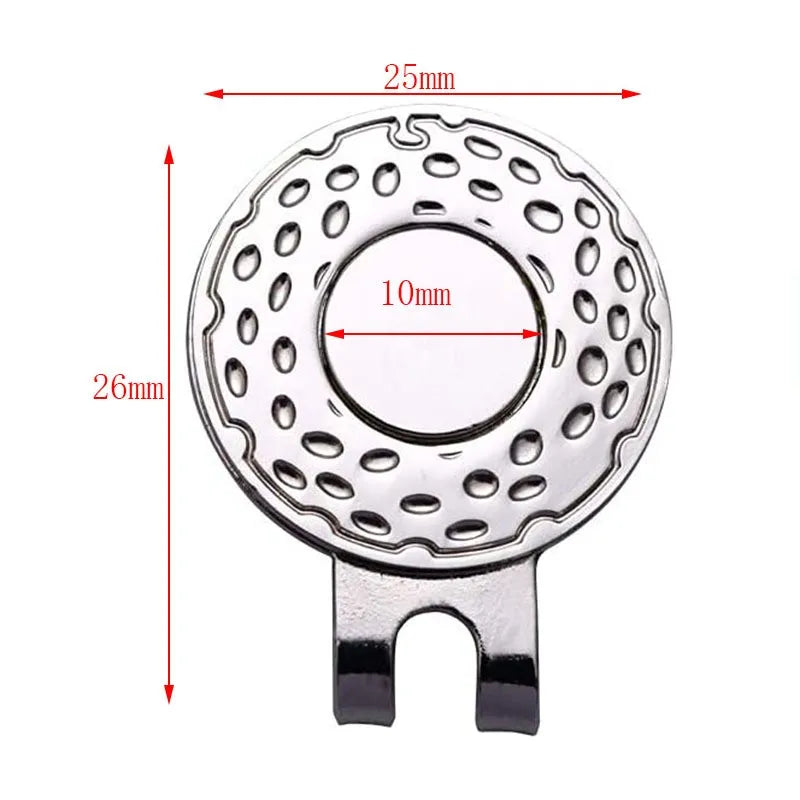 Golf Ball Marker Holder 5 PCS/lot Standard Hat Clips 25MM