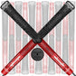 Golf Grips For Club Rubber  Midsize 13 Pack Anti-Slip Absorb Sweat Compound Black Red