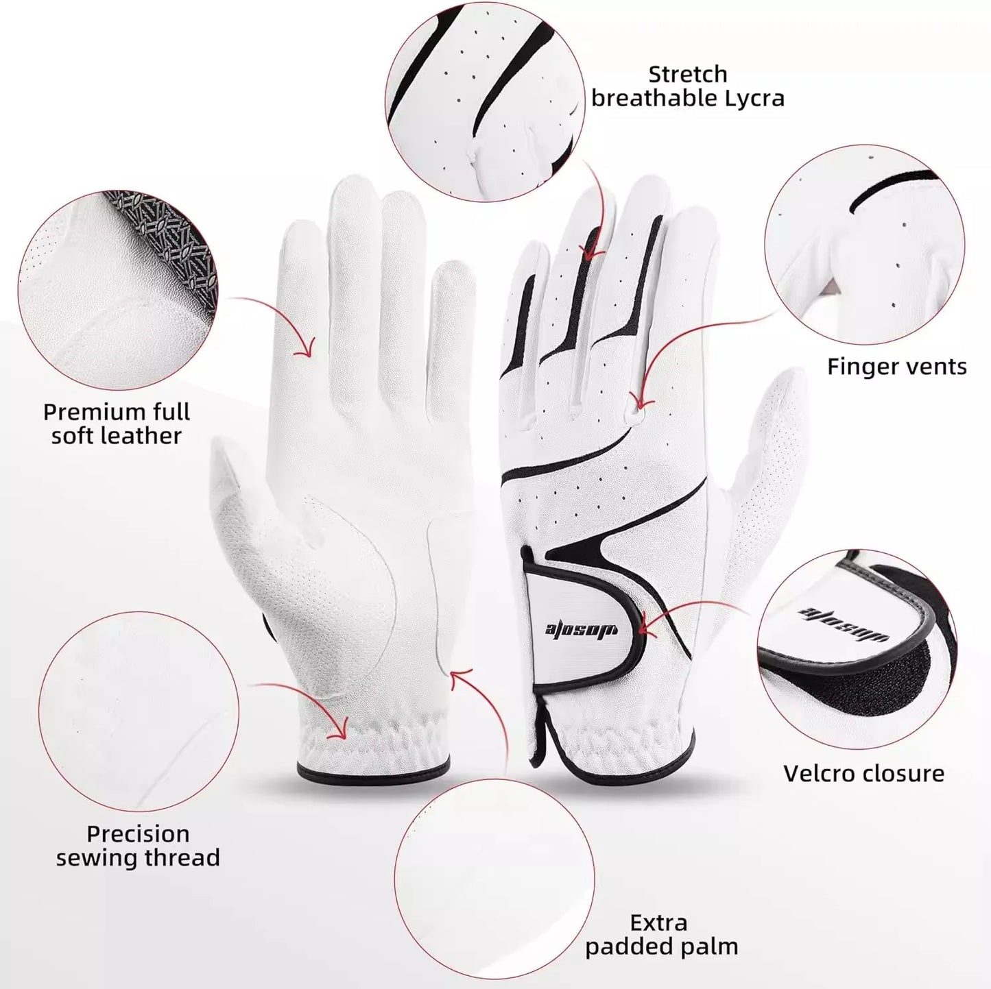 Golf Gloves For Men Non-Slip Namblica Gloves Are Comfortable And Breathable