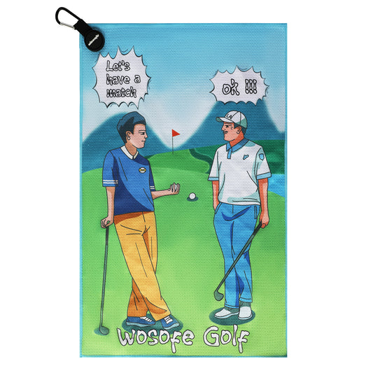 Fun Cartoon Pattern Golf Towel