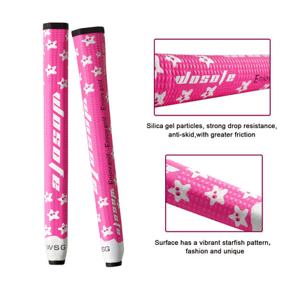 Golf Putter Grip Small Midsize 55g 3.0  2.0 Lightweight Non-Slip Silica Gel Particle Eva Rubber Starfish Pattern