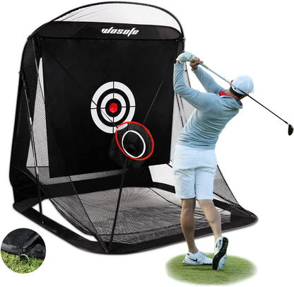 Golf Net practice backyard Automatic Rebound System Folding Indoor/Outdoor Black Large Sturdy And Durable(3-5 days for delivery)