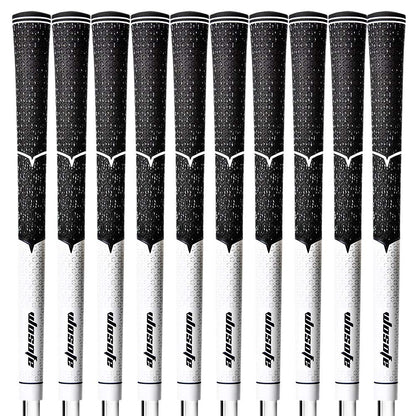 Wosofe Golf Iron Grips Black Cord Rubber Standard Non-slip And Wear-resistant 10pcs Each Package