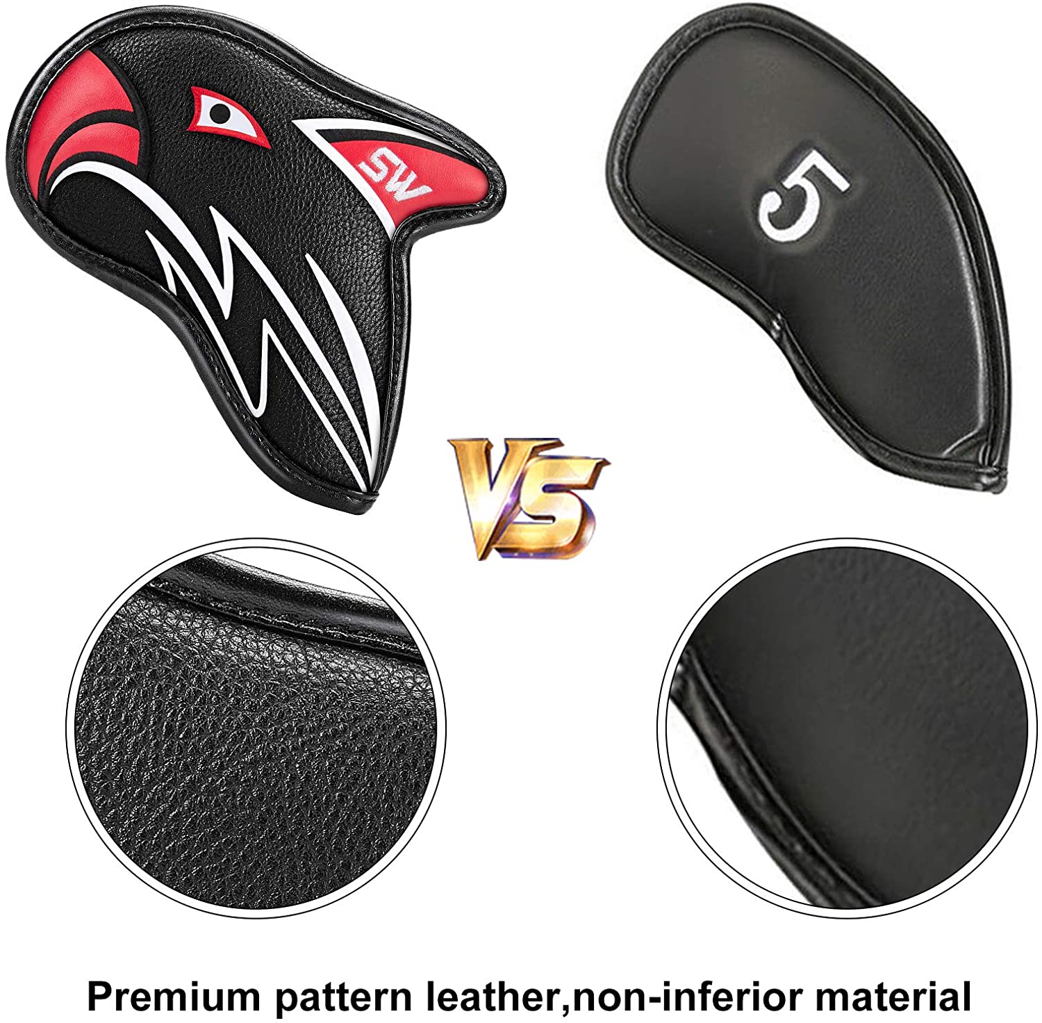 Eagle Golf Head Covers Golf iron Covers for Club |PU Waterproof