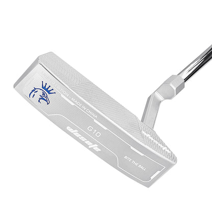 Golf Putter Club Men's Right Hand Silver Balanced Full CNC Steel Shaft With PU Headcover And Grip