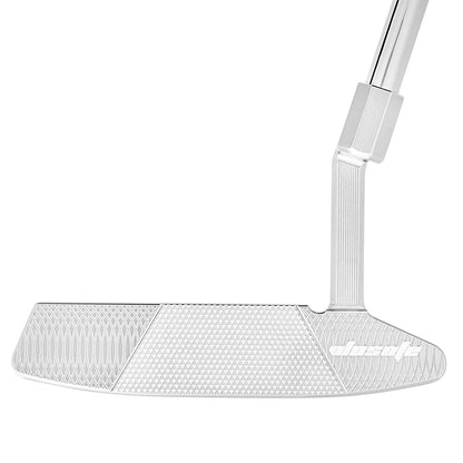 Golf Putter Club Men's Right Hand Silver Balanced Full CNC Steel Shaft With PU Headcover And Grip